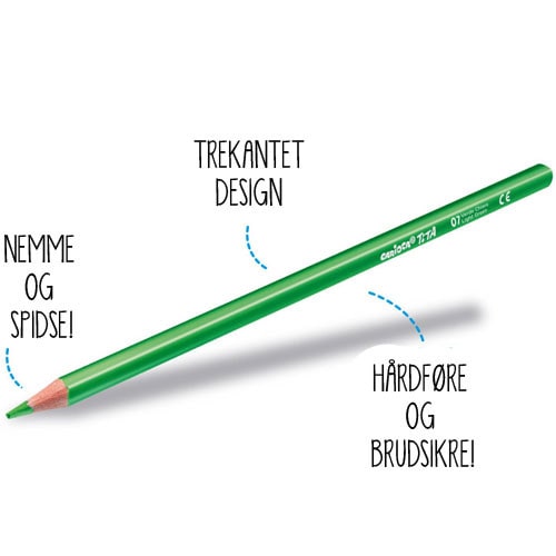 Carioca farveblyanter pastelfarver - 3 mm. pakke med 12 stk.