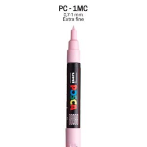 Posca pc-1m light pink - lyserød posca tusch Pc-1m