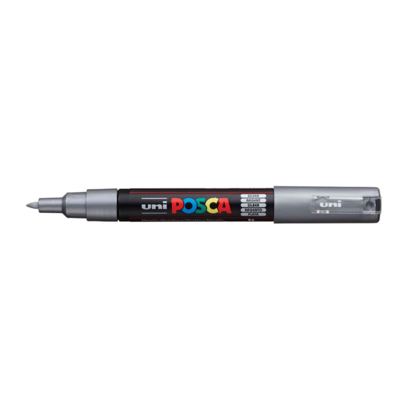 Posca pc-1m silver - sølv posca tusch Pc-1m