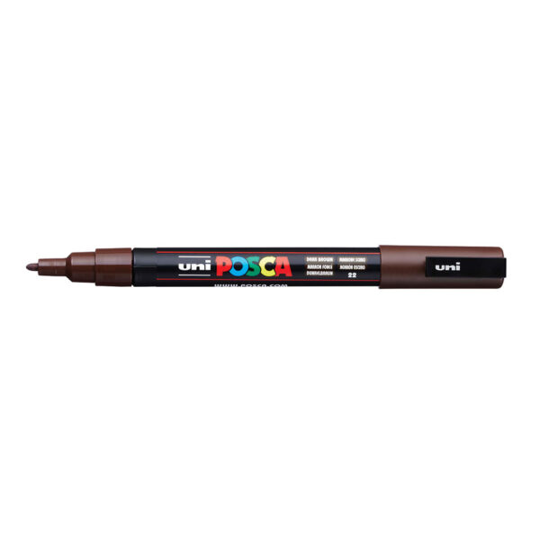 Posca pc-3m dark brown - mørkebrun Posca pc-1mr