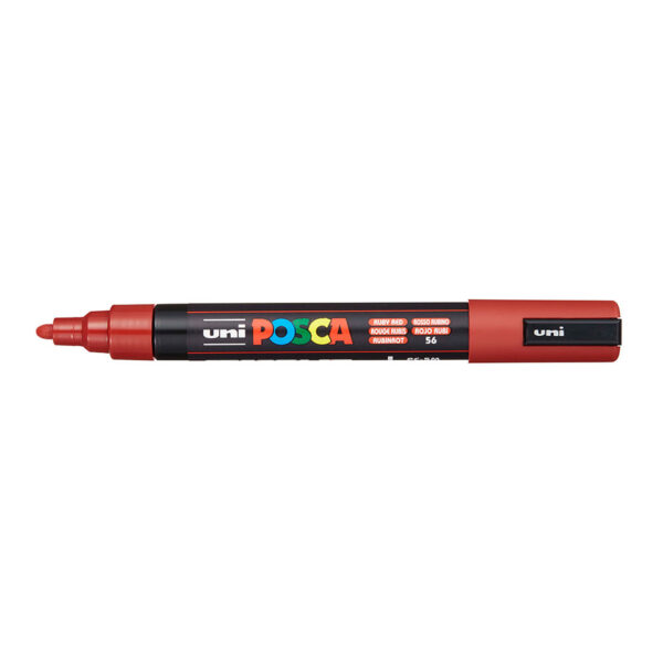 Posca pc-5m ruby red - rubinrød Posca pc-1mr