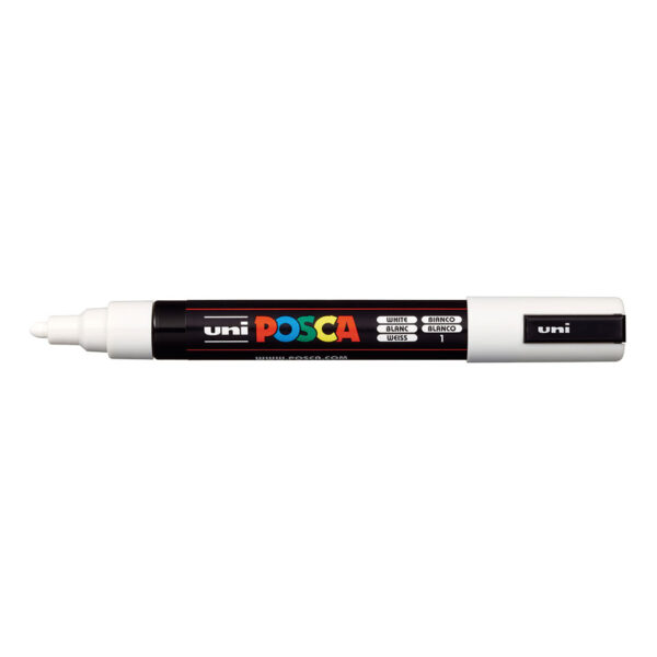 Posca tusch pc-5m white - hvid Posca pc-1mr