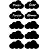 Tavlefolie labels skyer - Tavlefolie og stickers til glas og krukker