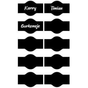 Tavlefolie labels vintage - Tavlefolie og stickers til glas og krukker