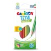 Carioca farveblyanter trekantede 3 mm til børn - pakke med 12 stk.