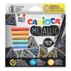 Carioca metallic tuscher til børn i pakke med 8 stk.