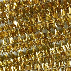 Chenille i guld glitter - Chenille til DIY hobby og julepynt