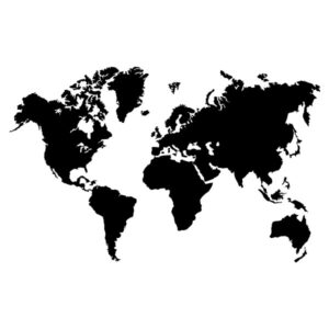 Wallsticker verdenskort - Stort udvalg af wallstickers udskåret i folie