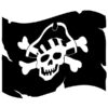 Wallsticker piratflag - Stort udvalg af wallstickers hos Onkel David