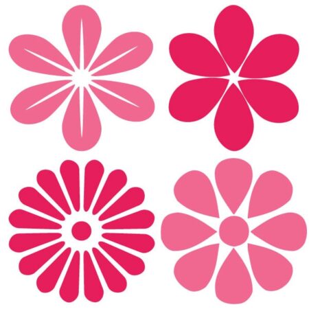 Maleskabelon blomster - Stort udvalg af maleskabeloner i pakker med forskellige motiver