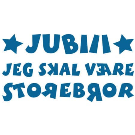 Strygemærke jeg skal være storebror t-shirt - Lav din egen Jeg skal være storebror t-shirt hos Onkel David