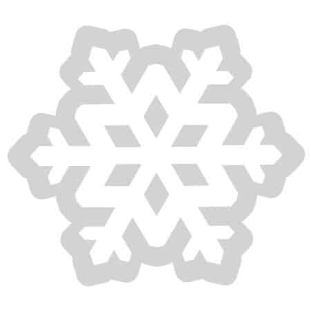 Stickers snefnug i frosted folie til dekoration af vinduer og glasoverflader