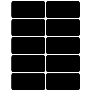 Tavlefolie labels firkantet - Tavlefolie og stickers til glas og krukker