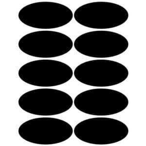 Tavlefolie labels ovale - Tavlefolie og stickers til glas og krukker