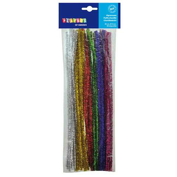 Chenille glitter til hobby - Stort udvalg af hobbymaterialer