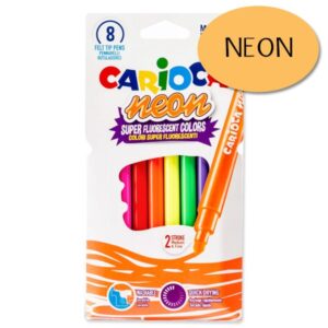 Carioca neon tuscher til børn i pakke med 8 stk.