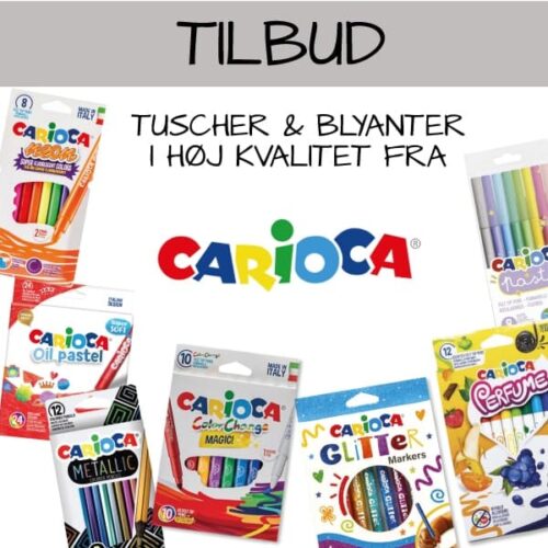 Carioca tuscher og farveblyanter tilbud