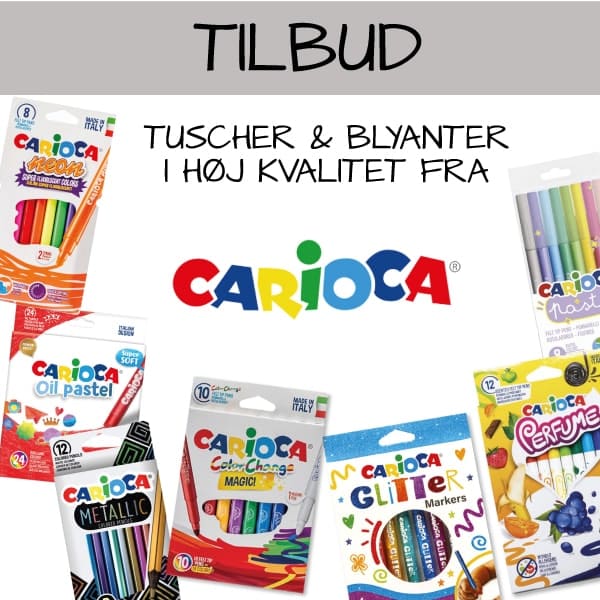 Carioca tuscher og farveblyanter tilbud