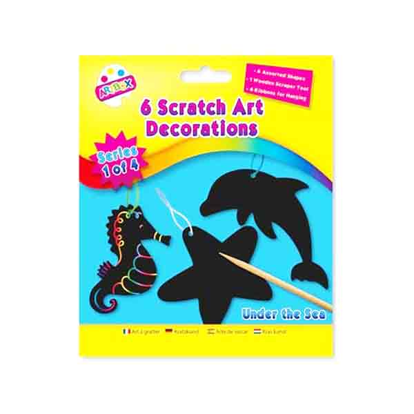 Skrabe papir figur i regnbuefarver