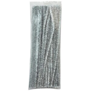 Chenille sølv glitter - Hobby til børn