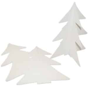 Juletræer i pap til DIY - Hobby til børn