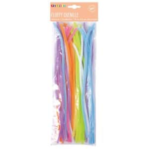 Chenille Pastel ø 6 mm – 50 stk.